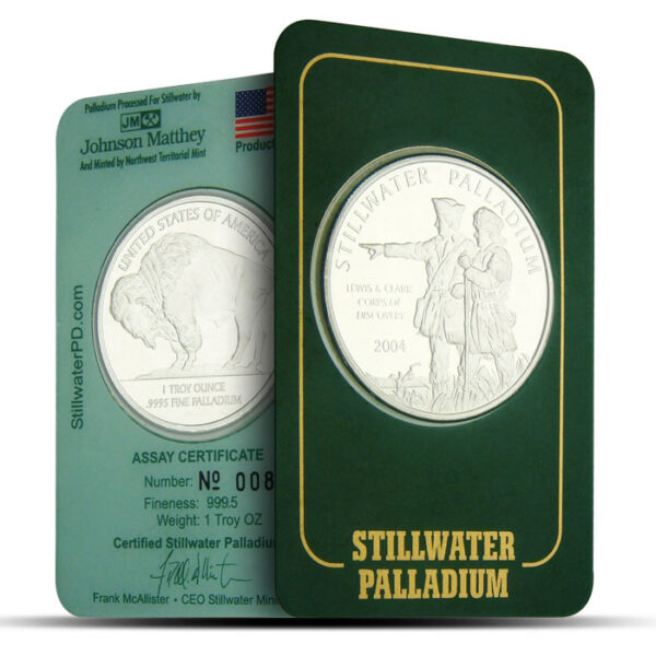 1 oz Johnson Matthey Stillwater Palla