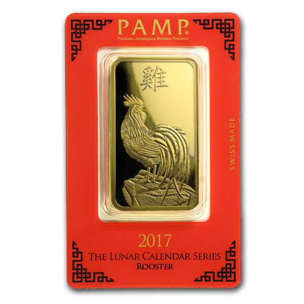 100 Gram PAMP Suisse Lunar Rooster Go