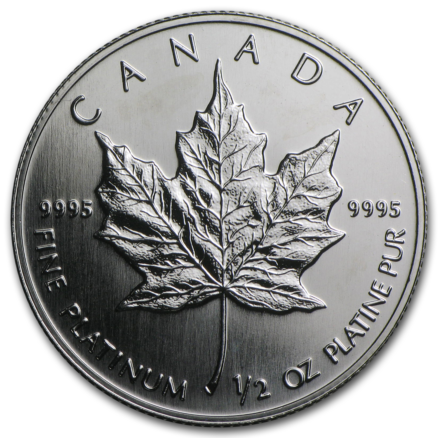 2 oz Canadian Platinum Maple Leaf Coi