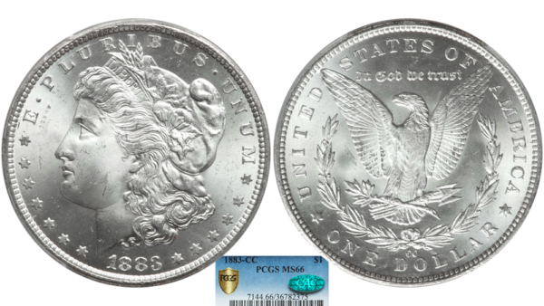 1883-CC Morgan Silver Dollar Coin PCG