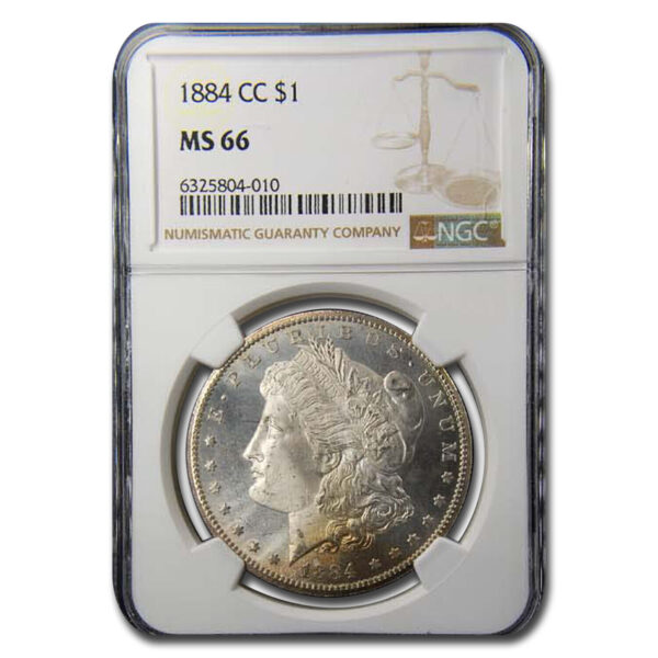 1884-CC Morgan Silver Dollar Coin NGC