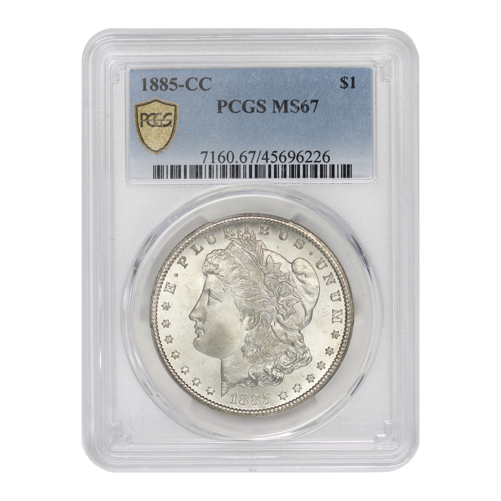 1885-CC Morgan Silver Dollar Coin PCG