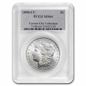 1890-CC Morgan Silver Dollar Coin PCG