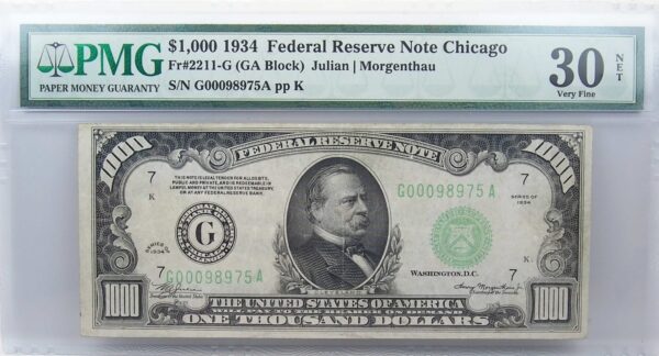 1934 $1000 Federal Reserve Note