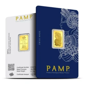 2.5 Gram PAMP Suisse Fortuna Veriscan Gold Bar (New w/ Assay)