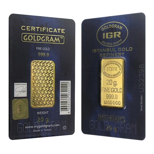 20 Gram Istanbul Gold Refinery Gold B