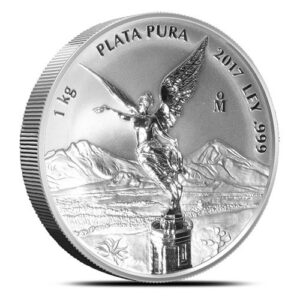 2017 1 Kilo Reverse Proof Mexican Silver Libertad Coin