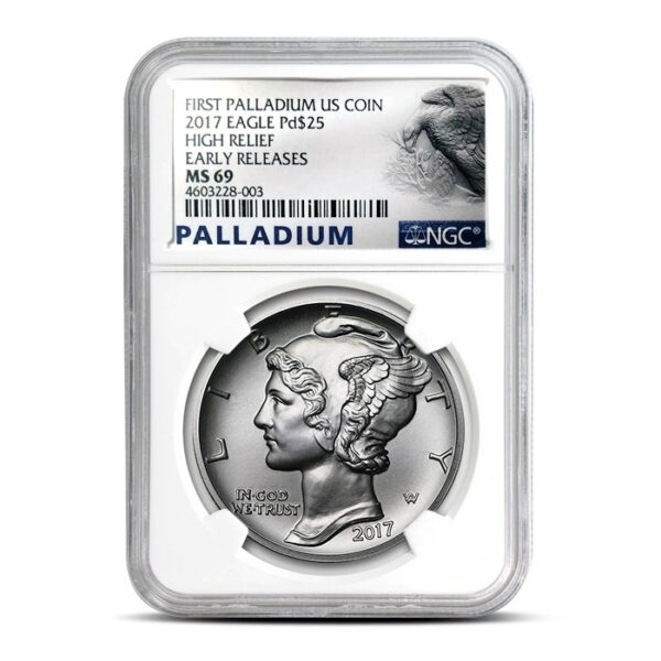 1 oz American Palladium Eagle Coin NG