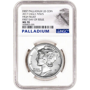 American Palladium Eagle Coins NGC MS