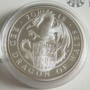 10 oz Proof British Silver Queens Bea