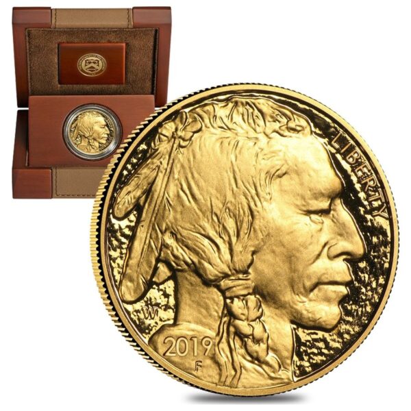 W 1 oz Proof American Gold Buffalo Co