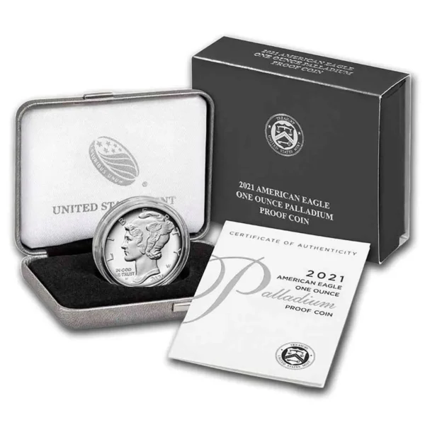 W 1 oz Proof American Palladium Eagle