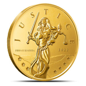 2022 1 oz Gibraltar Lady Justice Gold