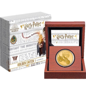 1 oz Proof Niue Gold Harry Potter Cla