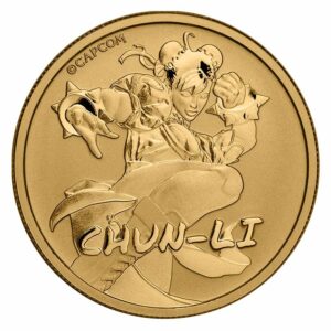 2022 1 oz Tuvalu Gold Street Fighter Chun Li Coin (BU)