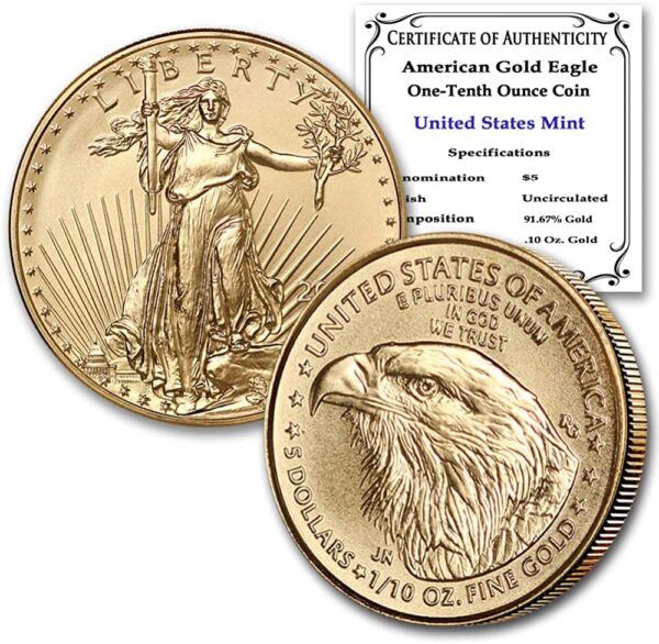 2022 1/10 oz American Gold Eagle Coin