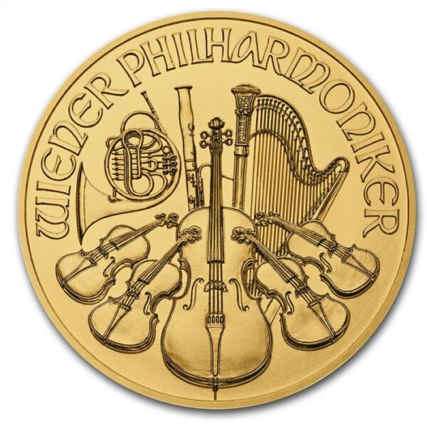 1/25 oz Austrian Gold Philharmonic Co