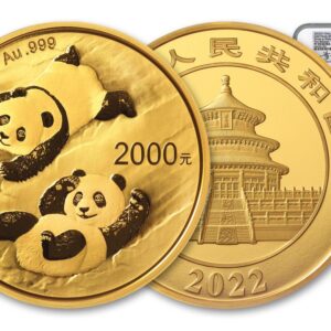 150 Gram Proof Chinese Gold Panda Coi