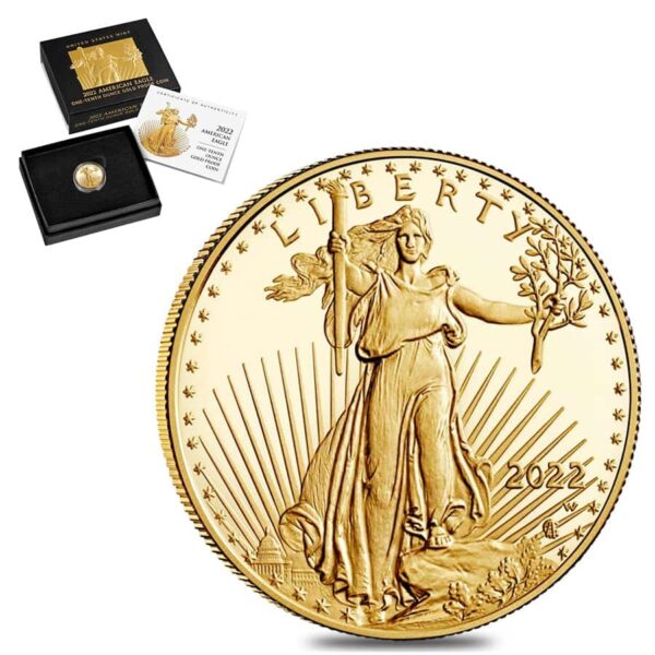 1/10 oz Proof American Gold Eagle Coi