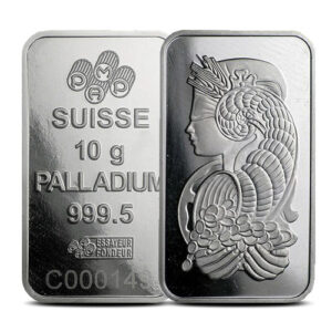 50 Gram Palladium Bar For Sale