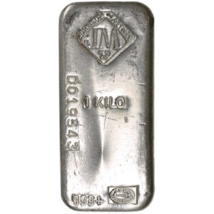 Buy 1 Kilo Johnson Matthey Silver Bar