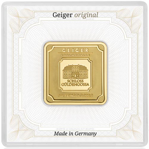 Buy 1 oz Geiger Square Gold Bar