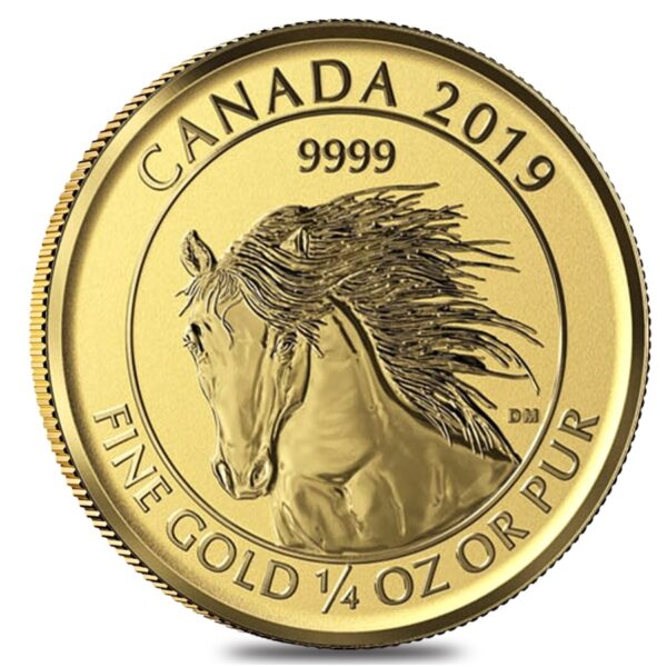 Buy 2019 1/4 oz Canadian Gold Wild Hor