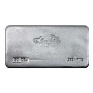 Buy 50 oz SilverTowne Poured Silver Bar (New)