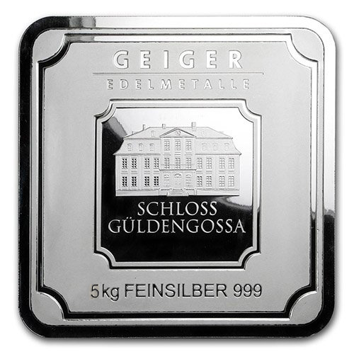 Buy 5000 Gram Geiger Square Silver Bar