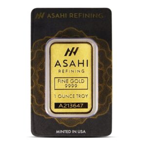 1 oz Asahi Gold Bar For Sale (New w/ Assay)