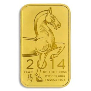 Buy 1 oz NTR Lunar Horse Gold Bar (New w/ Assay)