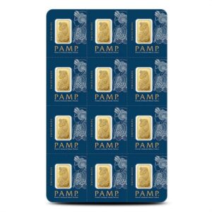 12 Gram PAMP Suisse Divisible Gold Bar (New w/ Assay, 12×1)