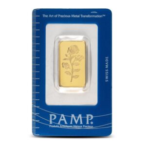 1/2 oz PAMP Suisse Rosa Gold Bar (New w/ Assay)