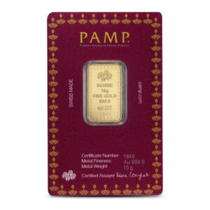 Buy 2023 10 Gram PAMP Suisse Diwali Festival of Lights Gold Bar (New w/ Assay)