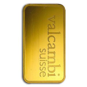 250 Gram Valcambi Pressed Gold Bar (New w/ Assay)