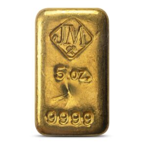 Buy 5 oz Johnson Matthey Vintage Loaf-Style Gold Bar