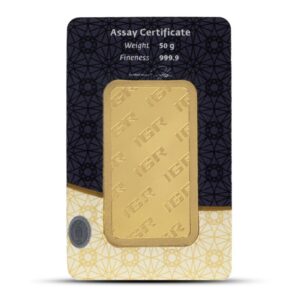 50 Gram Istanbul Gold Refinery Gold Bar (New w/ Assay)